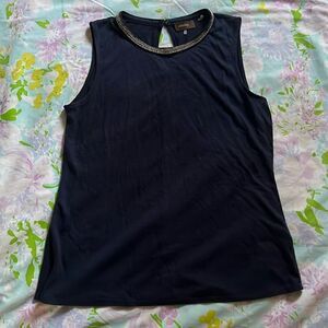 Crosby. Burnout embellished tank top - M